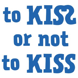 To kiss or not to kiss logo